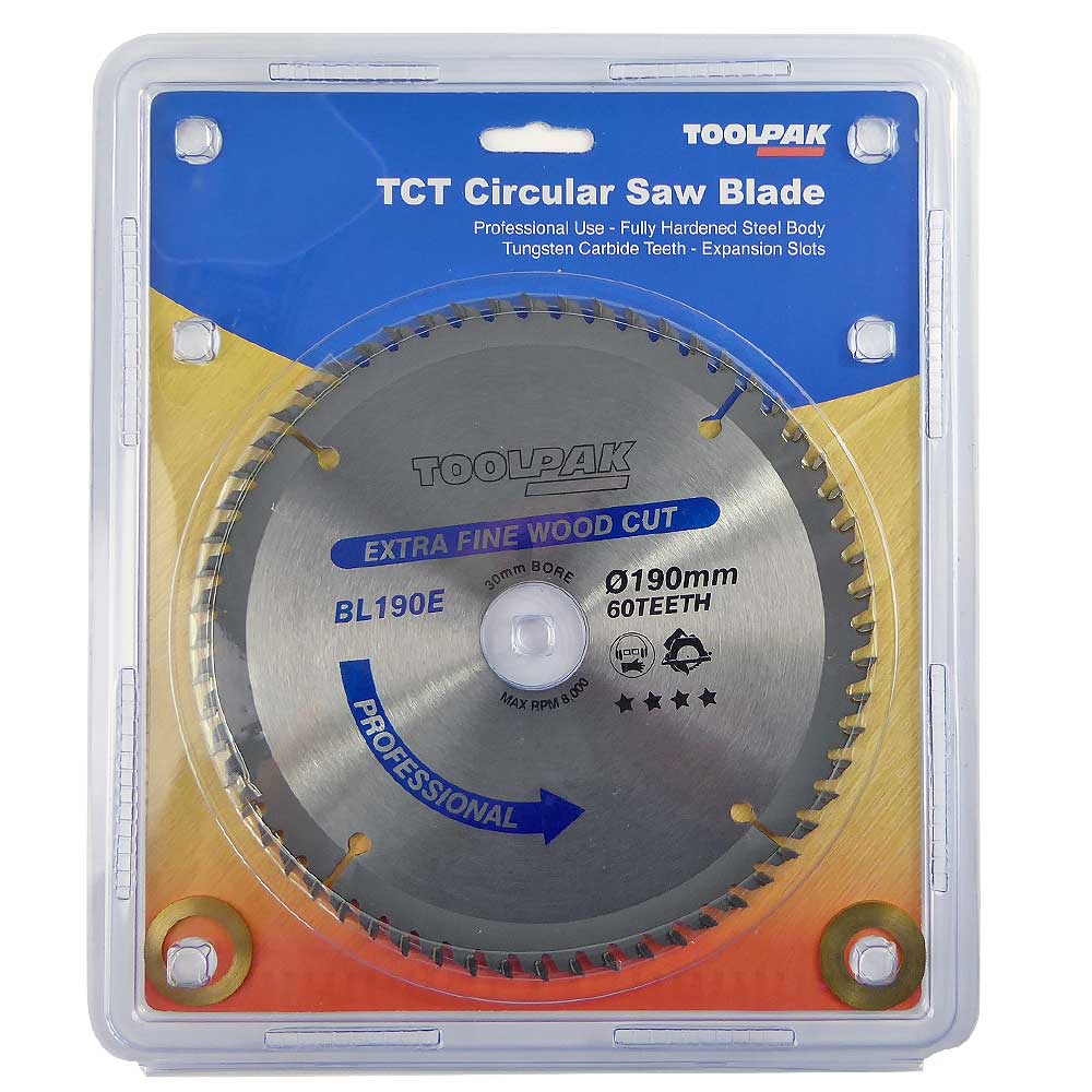 ClassicPro 190mm 80T TCT Circular Saw Blade – Ultra-Fine Finish for Corded Circular Saws
